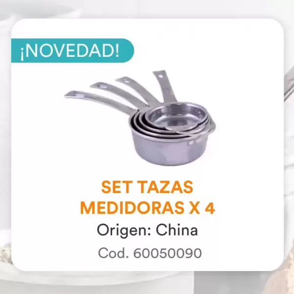 Set Tazas Medidoras x 4