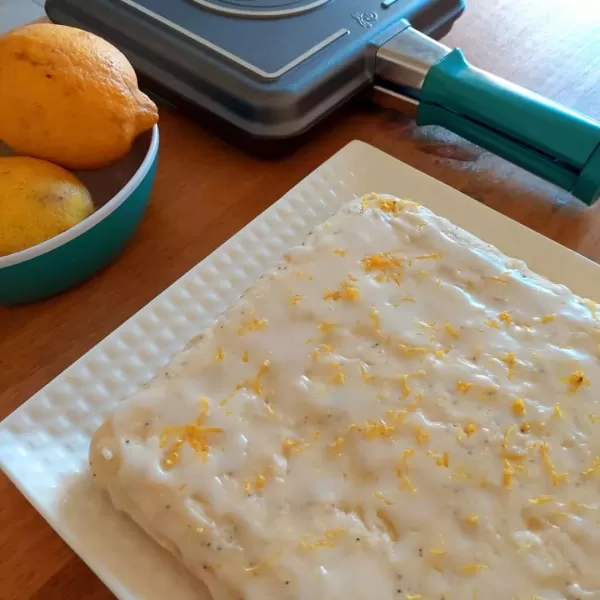 Cuadraditos de Limón y Amapolas